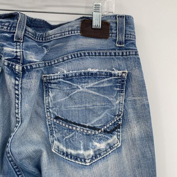 BKE Men's Distressed Jeans Justin 38x30 - Picture 5 of 14